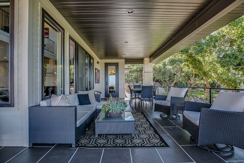 Covered Patio with Seating